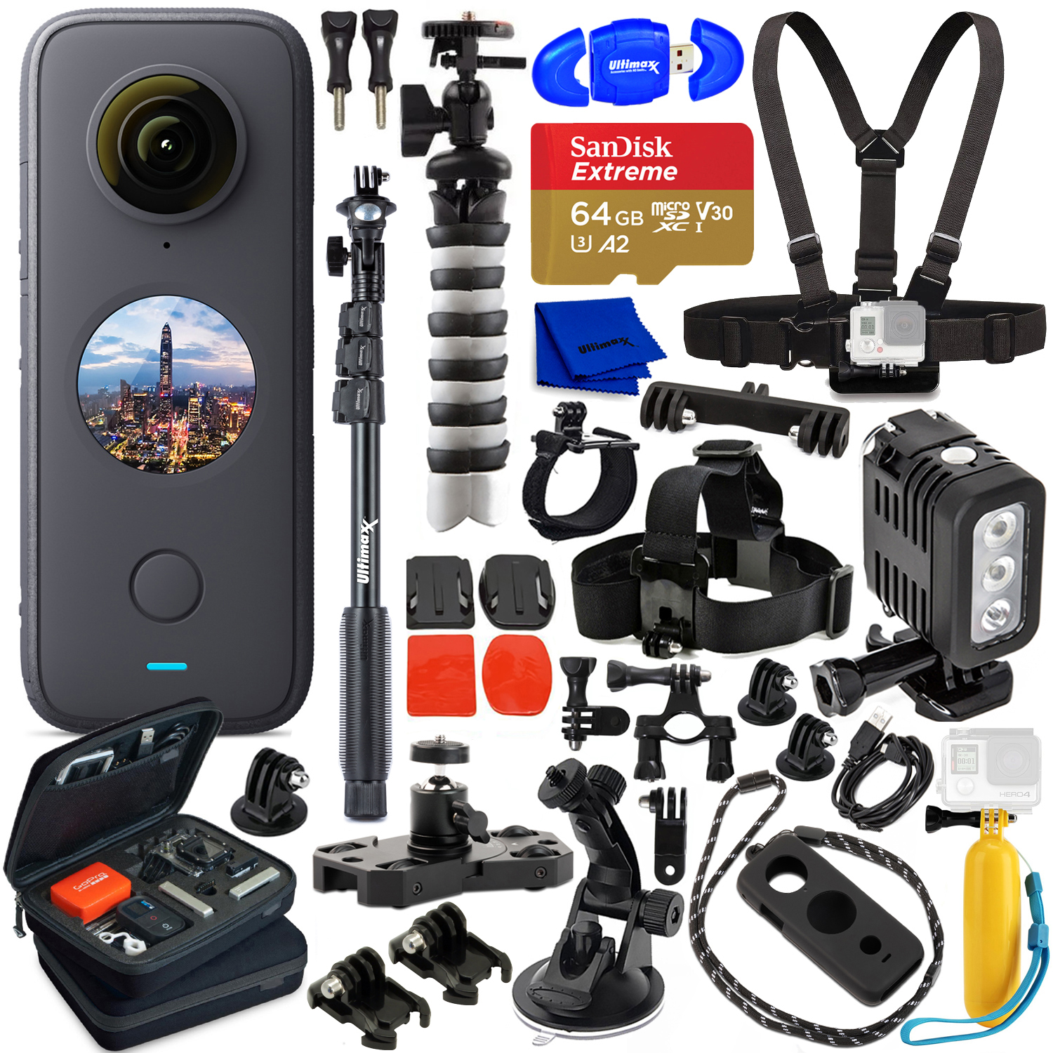Insta360 ONE X2 Pocket Camera CINOSXX/A - 20PC Essential Insta360 ONE X2 Pocket Camera CINOSXX/A - 20PC Essential