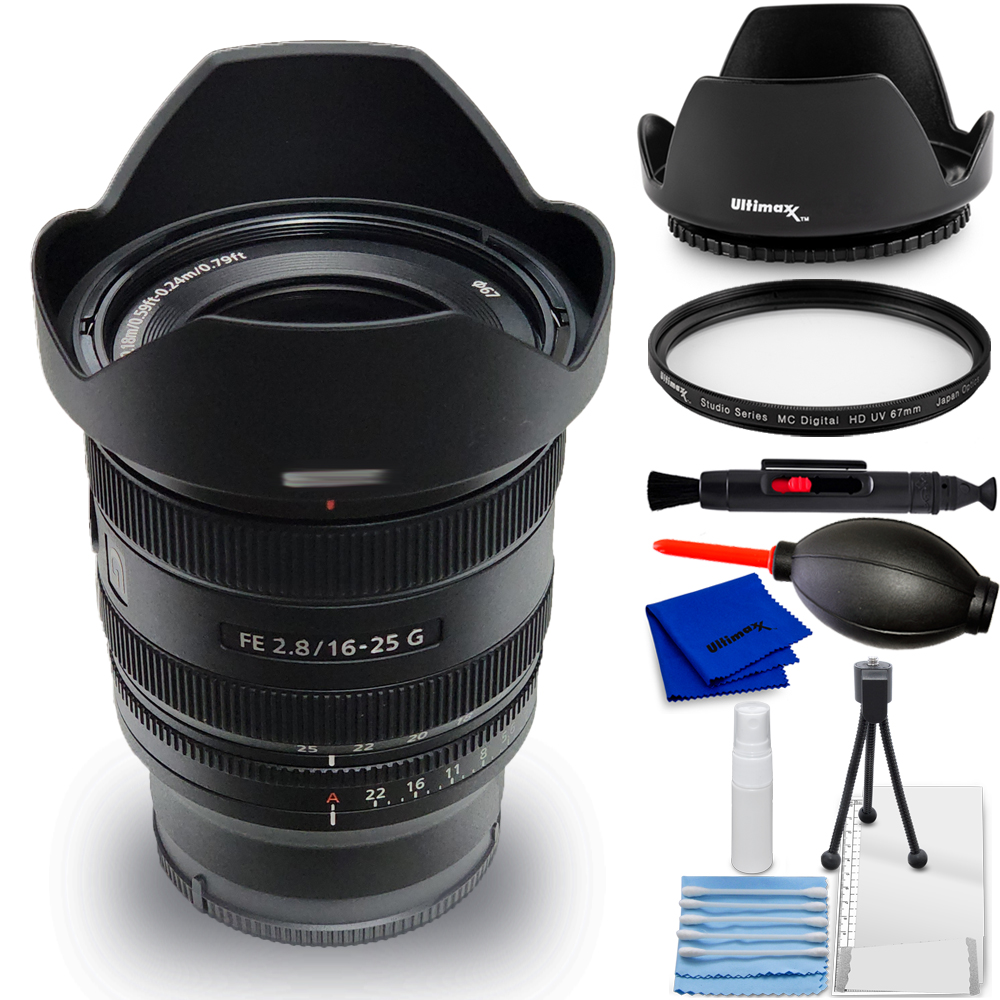 Sony FE 16-25mm f/2.8 G Lens (Sony E) SEL1625G - 7PC Accessory