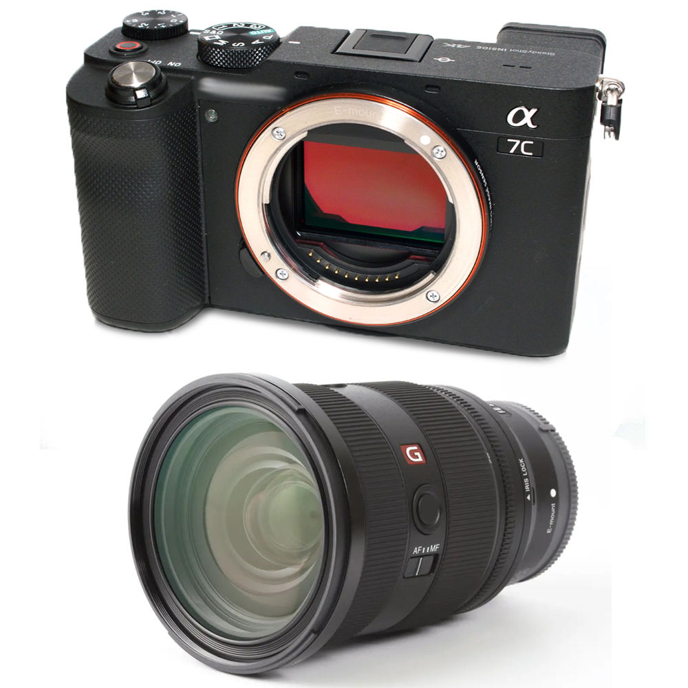Sony Alpha a7C Mirrorless Digital Camera and FE 24-70mm f/2.8 GM