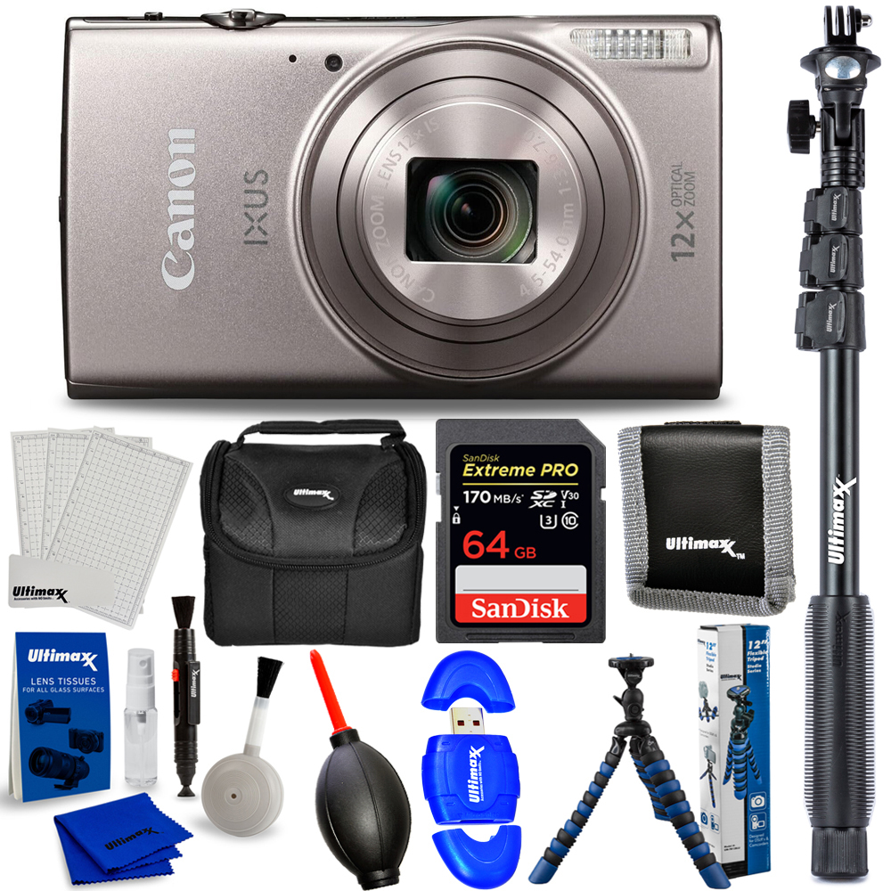 Canon PowerShot IXUS 285 HS / ELF 360 Digital Camera (Silver