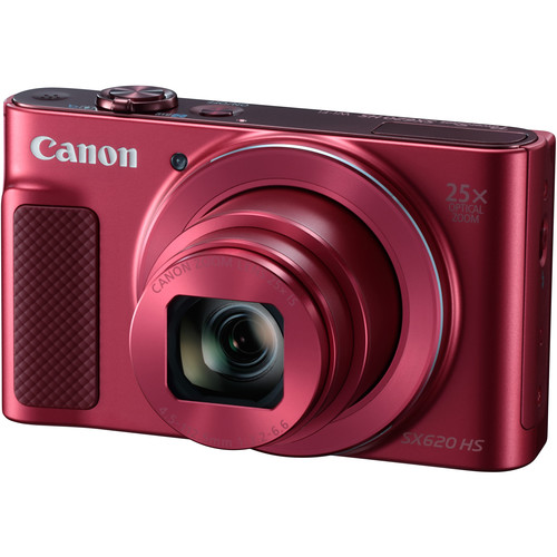 Canon PowerShot SX620 HS Digital Camera (Red) 1073C001 +