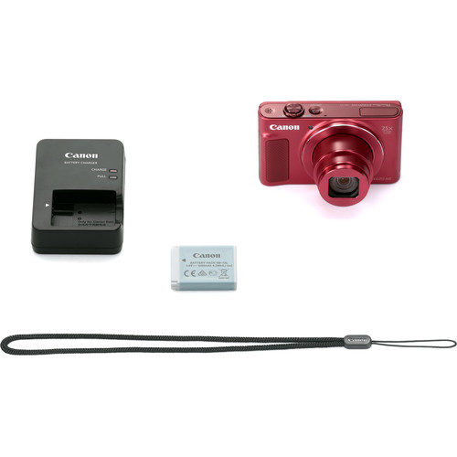 Canon PowerShot SX620 HS Digital Camera (Red) 1073C001 +
