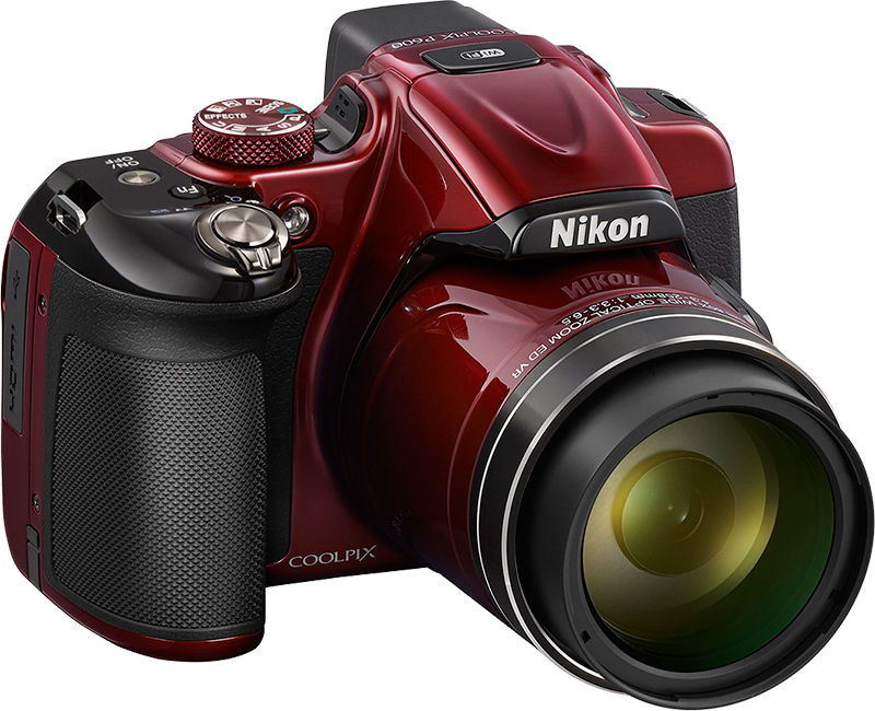 Nikon Coolpix B600 16mp Digital Camera 60x Optical Zoom Red