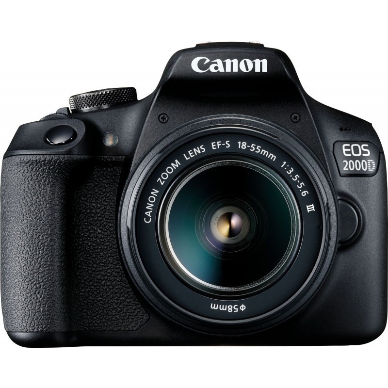 Canon EOS 2000D / Rebel T7 24.1MP DSLR Camera with EF-S 18-55mm