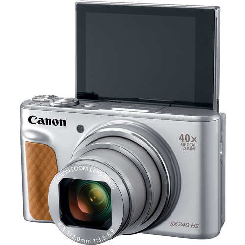 Canon PowerShot SX740 HS Digital Camera (Silver) 2956C001 - 7PC