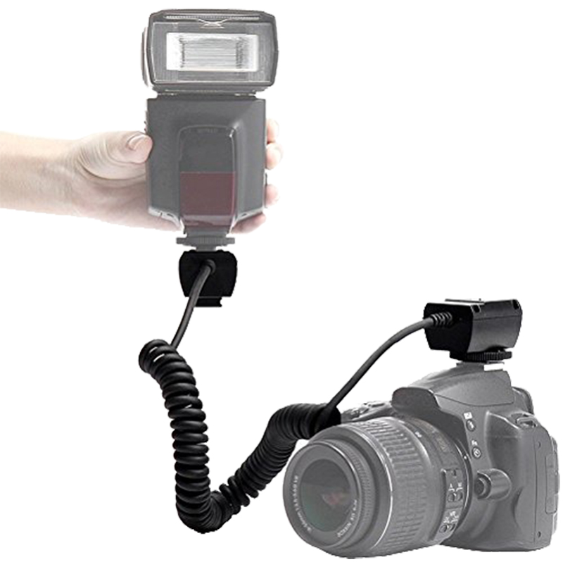 TTL Off Camera Flash Cable Cord for Canon 5D Mark III 700D 1000D 40D