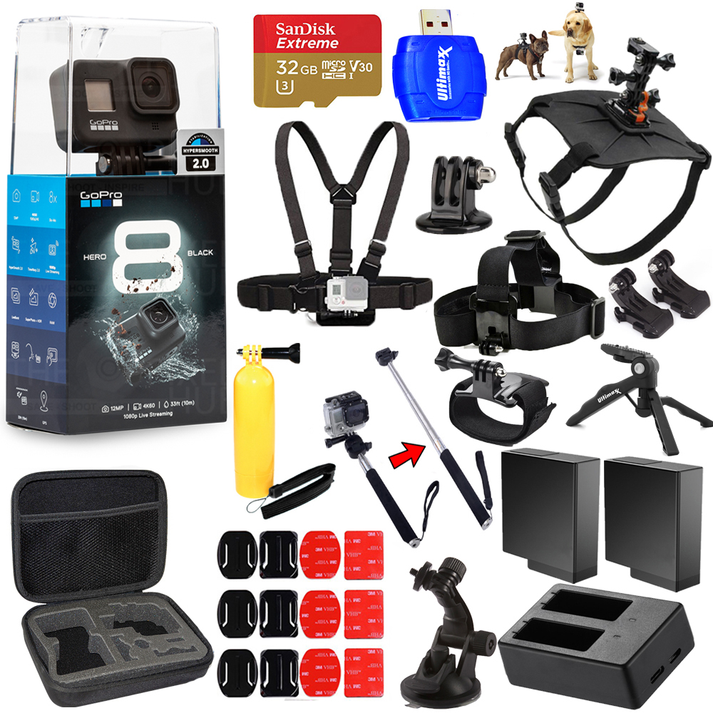 Gopro Hero8 Hero 8 Black All In 1 Mega Accessory Bundle For All