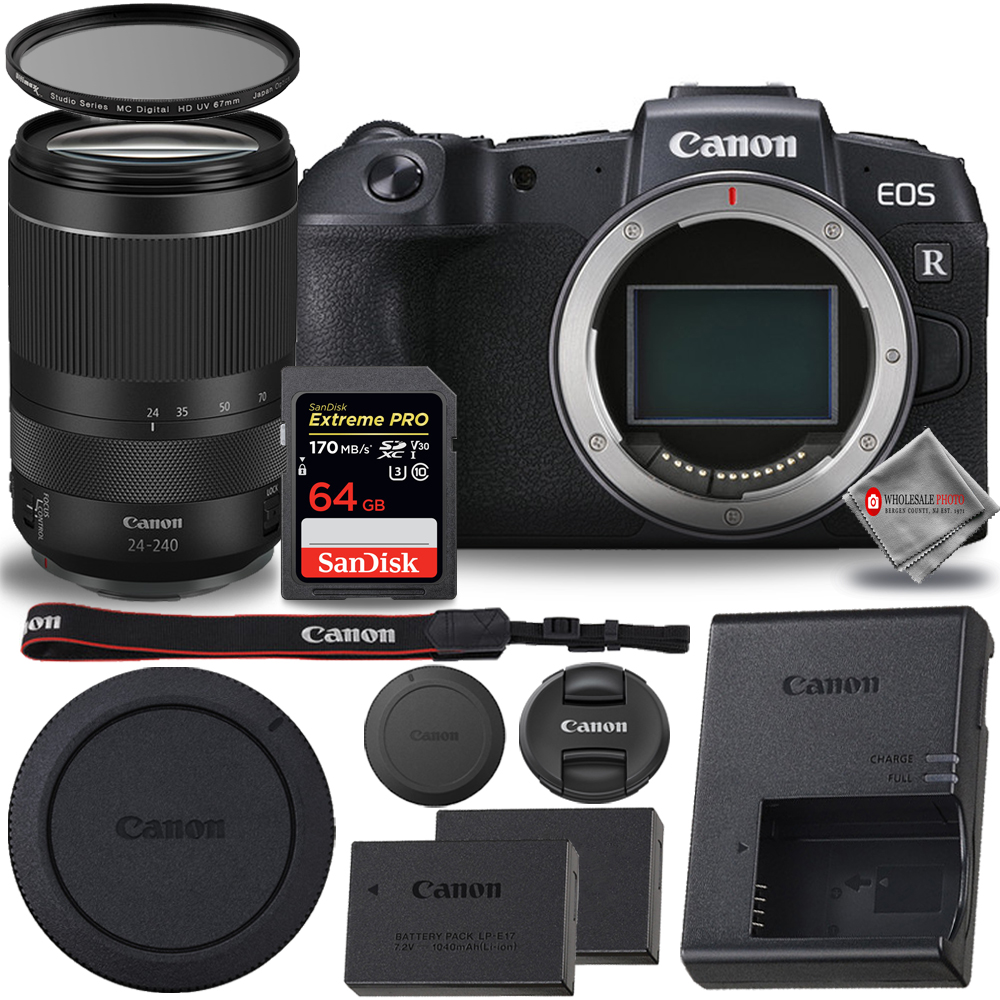 Canon EOS RP Mirrorless Digital Camera with 24240mm 64GB Kit