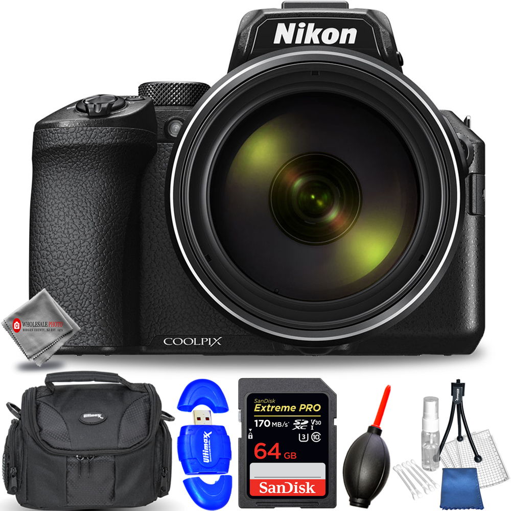Nikon COOLPIX P950 Digital Camera 26532 + 64GB Kit - AUTHORIZED
