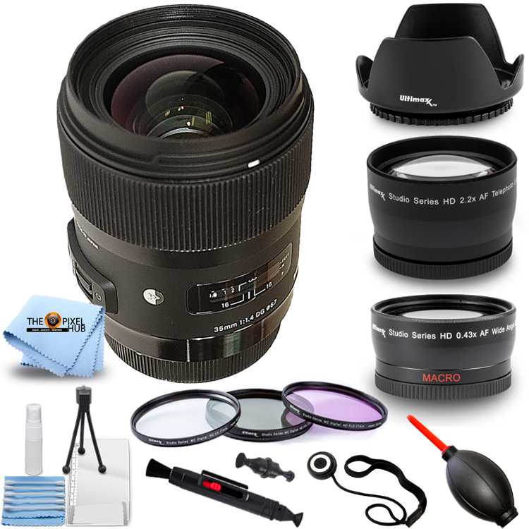 Sigma 35mm F 1 4 Dg Hsm Art Lens For Nikon F Telephoto And Wide Angle Bundle Ebay