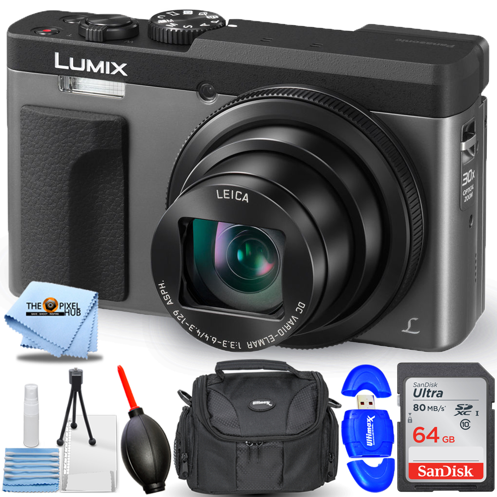Panasonic Lumix DCZS70 Digital Camera (Silver) Essential 32GB Bundle