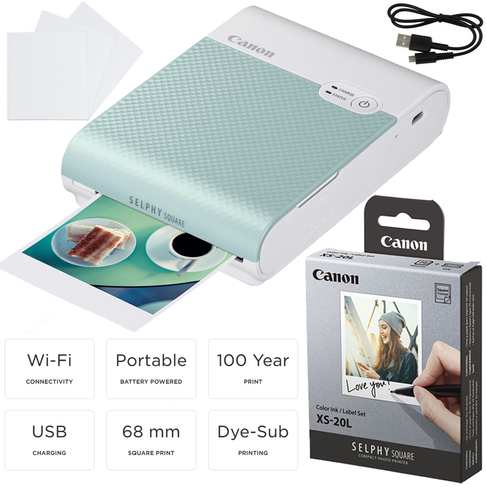 canon selphy square qx10 compact photo printer stores