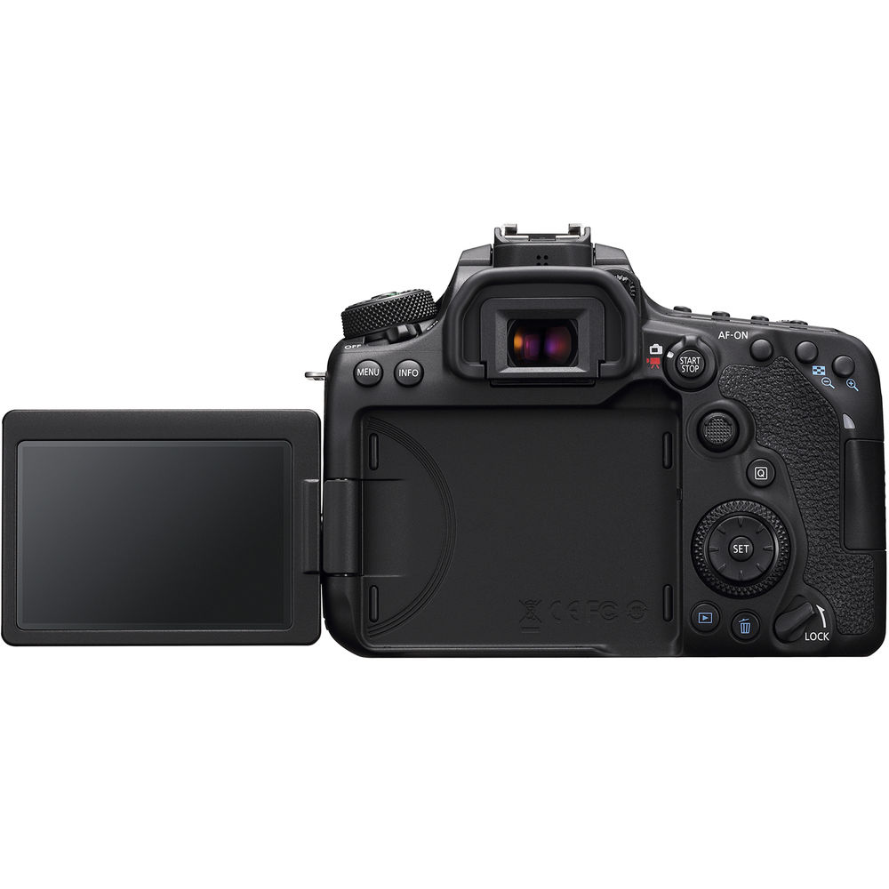 Canon EOS 90D DSLR with 18-135mm + 75-300mm + 50mm Lenses - Top