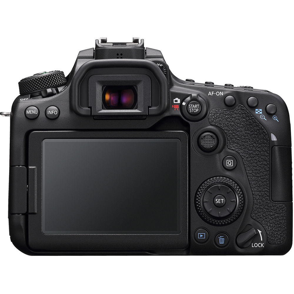 Canon EOS 90D DSLR with 18-135mm + 75-300mm + 64GB + Flash Top