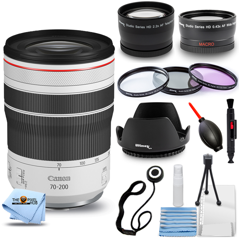Canon RF 70-200mm f/4L IS USM Lens 4318C002 - 12PC Accessory