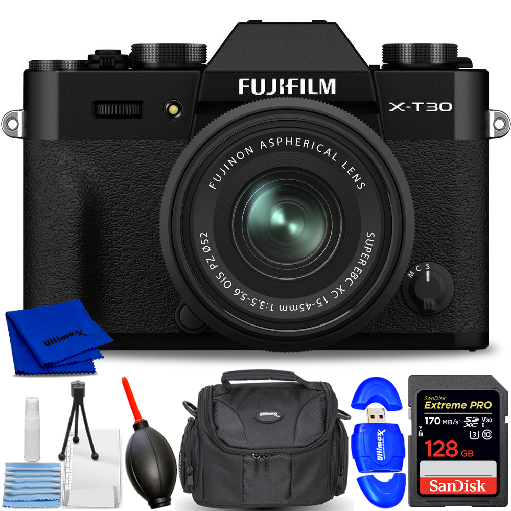 FUJIFILM X-T30 II Mirrorless Camera with XC 15-45mm OIS PZ