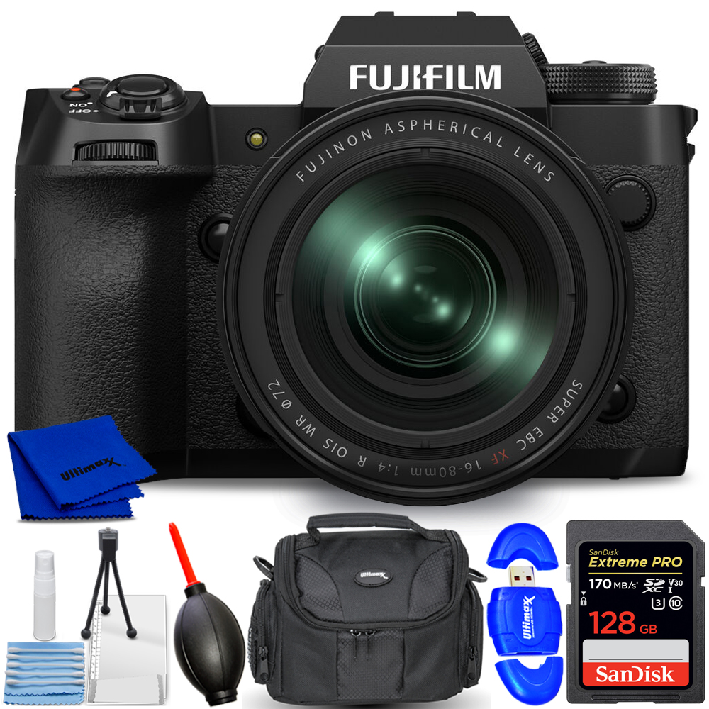 FUJIFILM X-H2 Mirrorless Camera with 16-80mm Lens - 7PC