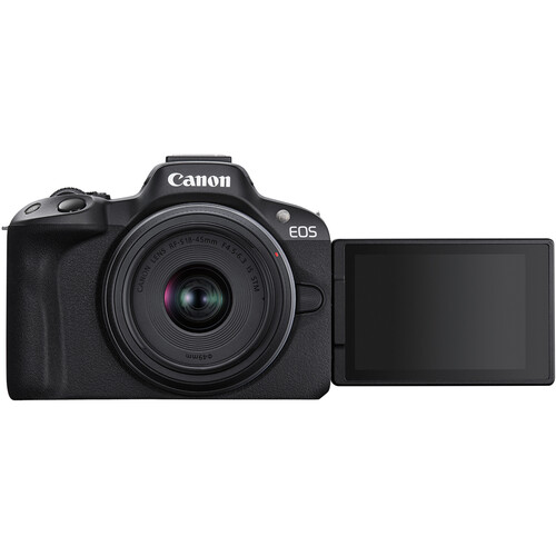 Canon EOS R50 Mirrorless Camera with 18-45mm Lens (Black