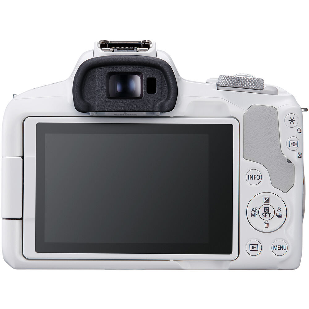 Canon EOS R50 Mirrorless Camera with 18-45mm Lens (White