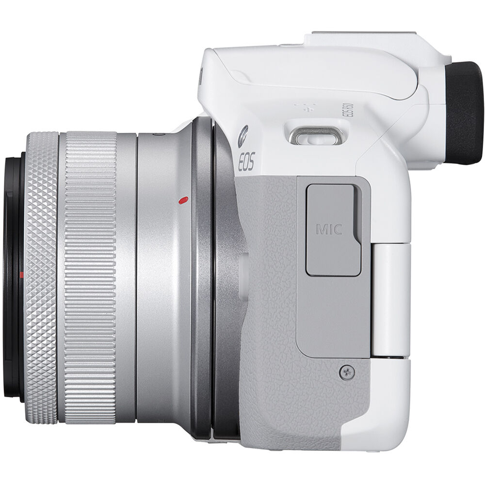Canon EOS R50 Mirrorless Camera with 18-45mm Lens (White
