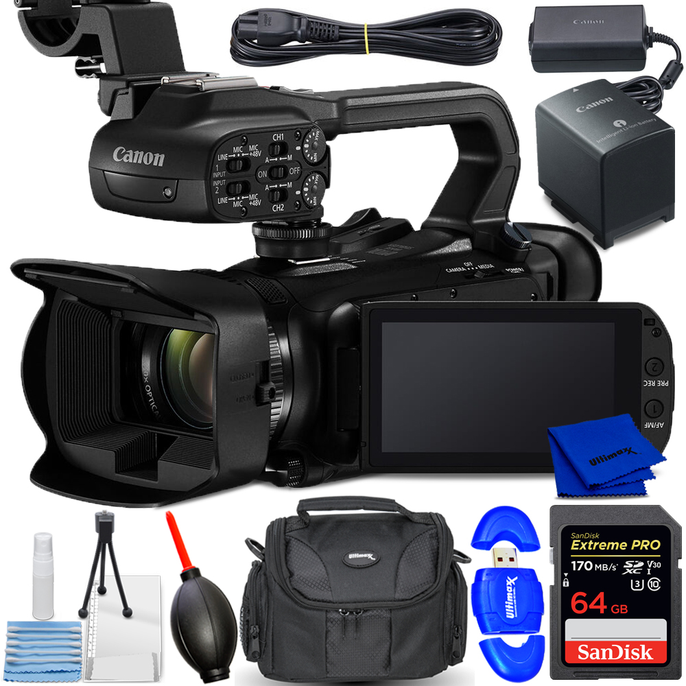 Canon XA65 Professional UHD 4K Camcorder PAL 5732C002 - 7PC
