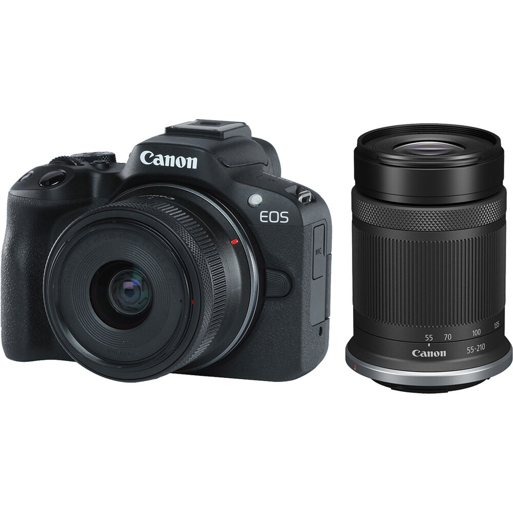 Canon レンズ 2本セット 18-45mm 55-210mm Canon EOS R50 Mirrorless Camera with 18-45mm and 55-210mm Lenses