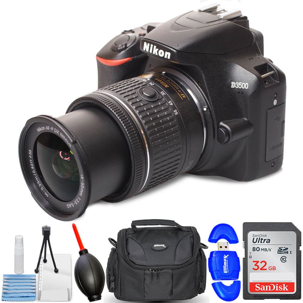 Nikon D3500 DSLR Camera with 18-55mm VR Lens 1590 - 7PC Accessory