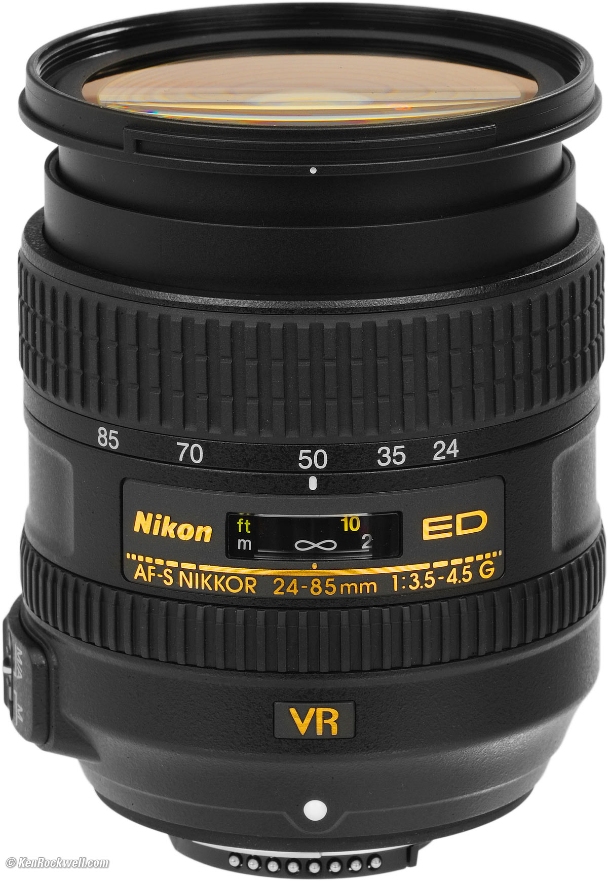 Nikon AF-S NIKKOR 24-85mm f3.5-4.5G ED VR Lens 2204 - 7PC