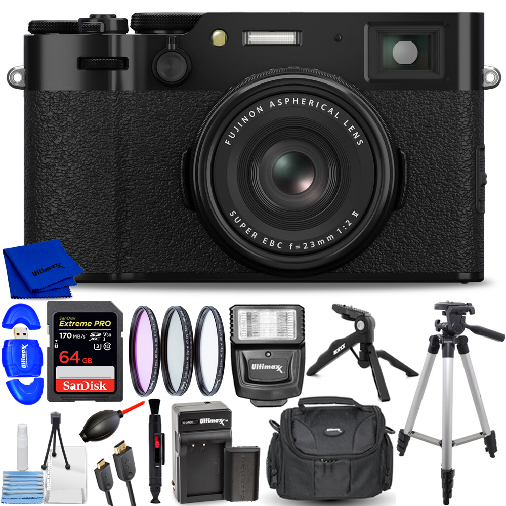 FUJIFILM X100VI Digital Camera (Black) 16821913 - 15PC